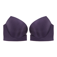 3/4 Three-quarter Silicone Wire Push Up Bra Cup with Base