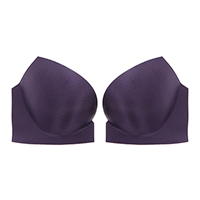 3/4 Three-quarter Silicone Wire Push Up Bra Cup with Base