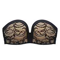 Resistance Slippery Lace Invisible Push Up Bra