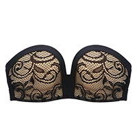 Resistance Slippery Lace Invisible Push Up Bra