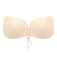 Perforated Shinny Fabric Front Closure Invisible Bra